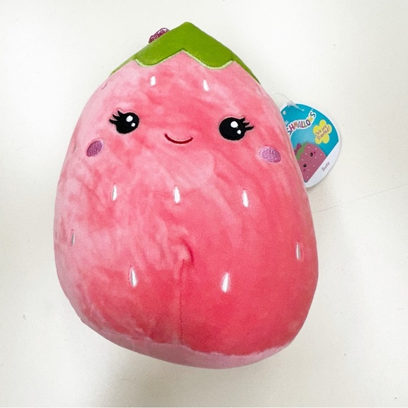 Squishmallows Suzy Scented Strawberry 8” Pink Stuffed Animal Collectible Unisex - Picture 2 of 10